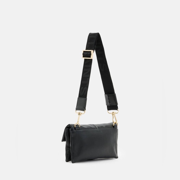 AllSaints Ezra Quilted Leather Crossbody Bag - Picture 6 of 14